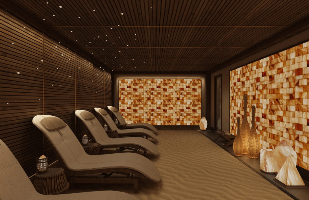 The Saltroomas part of the Spa at Fusion in Vietnam.