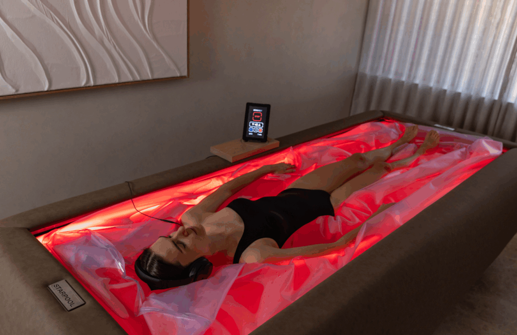 Water floatation experience at Ciel Spa in the Mondrian at the Gold Coast