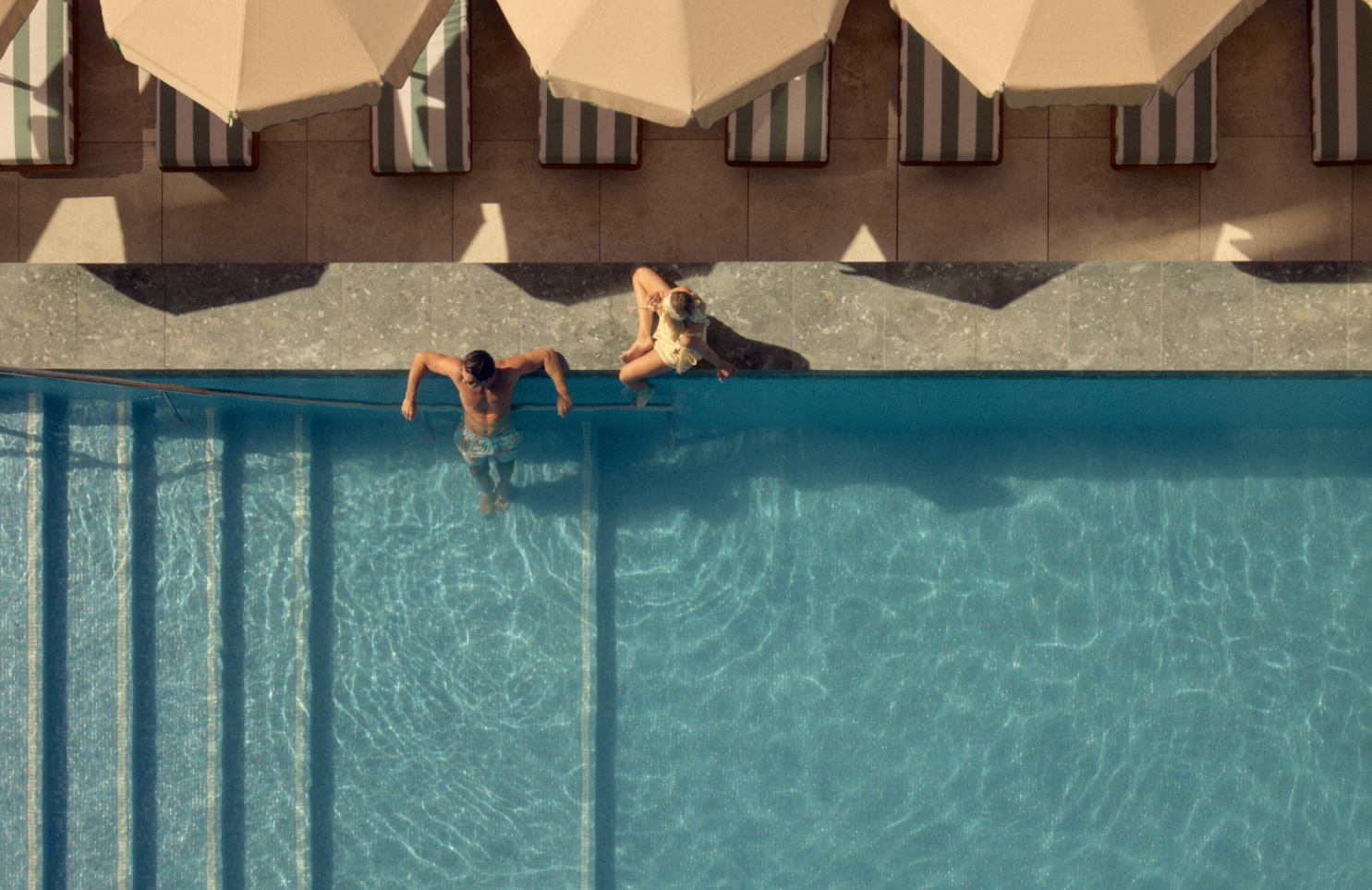 People lying by the pool at The Mondrian at Burleigh on the Southern Gold Coast