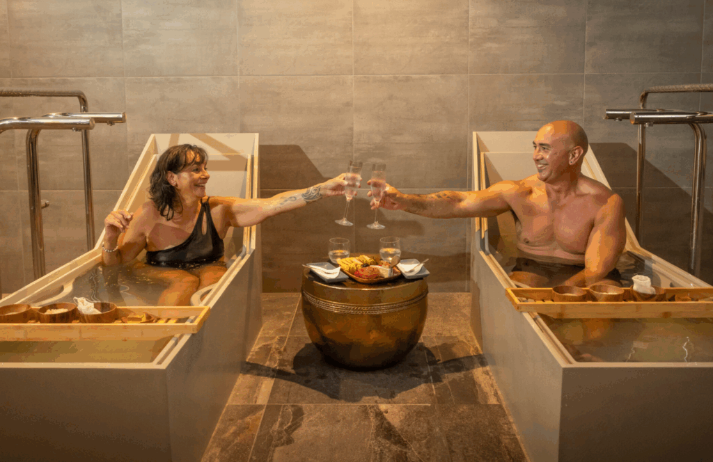 Luxury Māori wellness spa on the shores of Lake Rotorua, featuring geothermal pools, modern architecture, and cultural healing experiences.